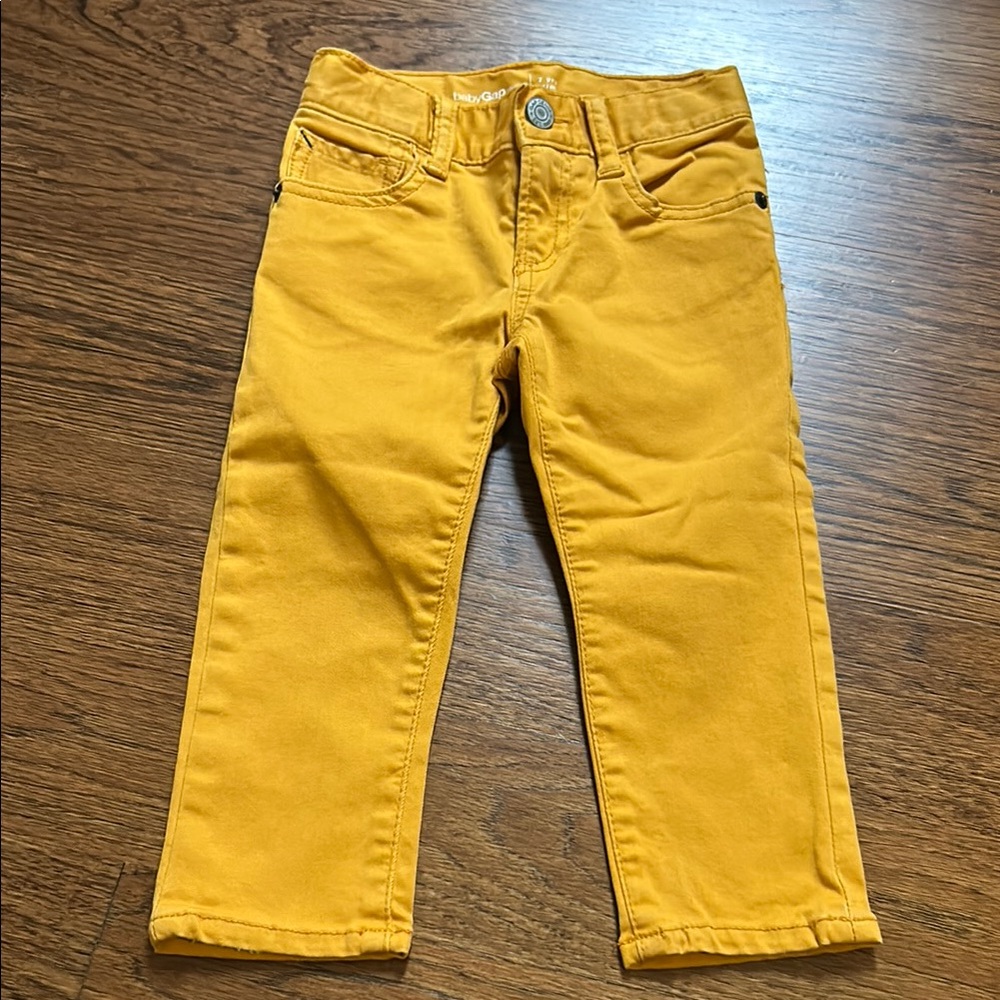 Baby Gap Mustard Yellow Slim Pants